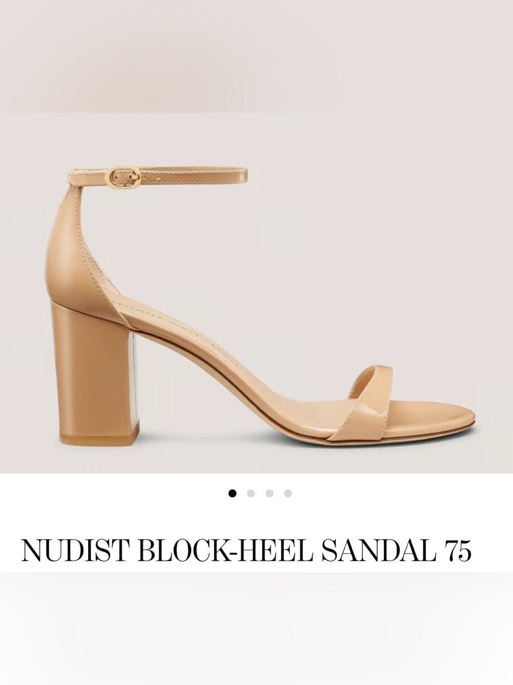 Stuart Weitzman Nudist Block Heel Sandals